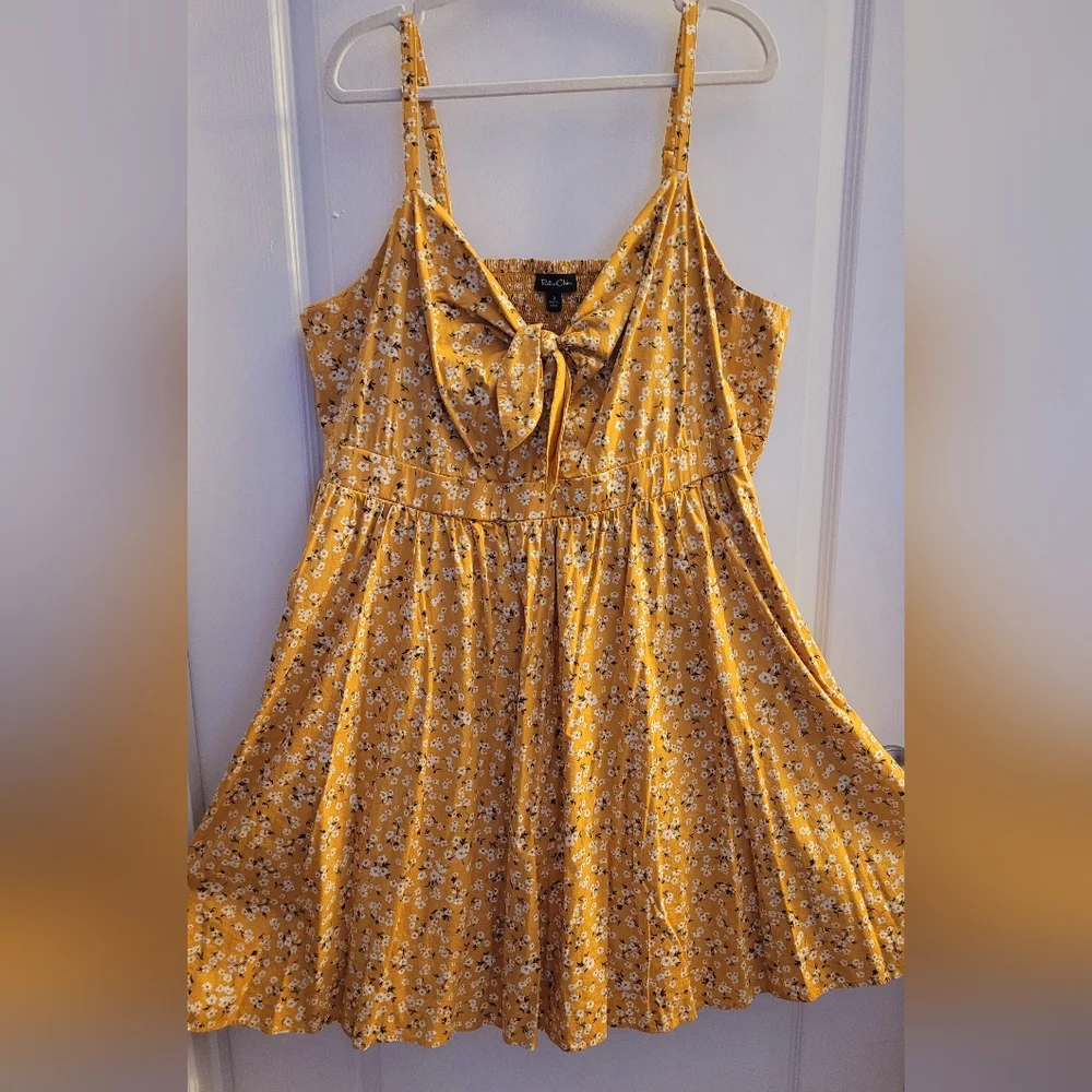 🌼Torrid Yellow Floral Midi Dress - Picture 3 of 12